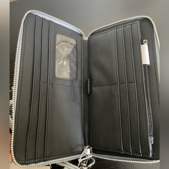 NWT Steve Madden Women's Bzippy Wallet Wristlet Light Blue - Picture 3 of 4